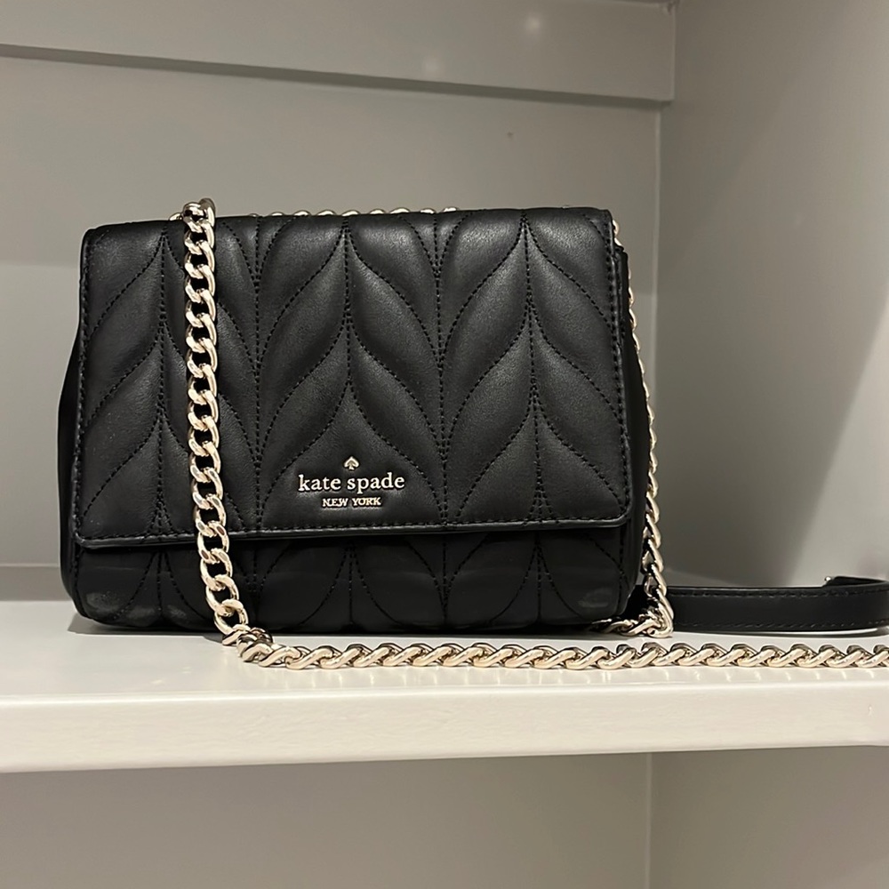 Kate Spade quilted bag with metal chain